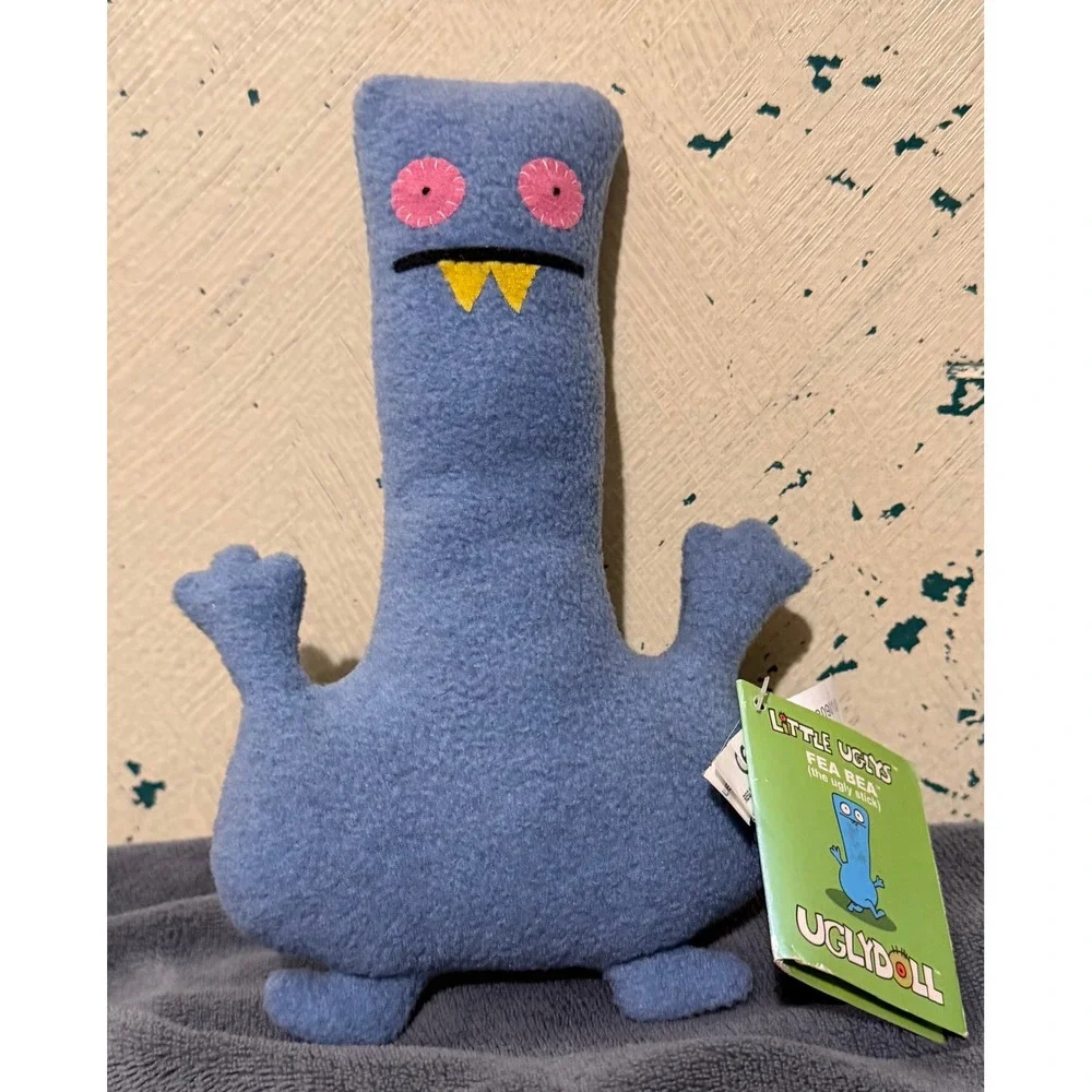Uglydoll Little Uglys Fea Bea Blue Plush The Ugly Stick Monster NWT 2002 51291